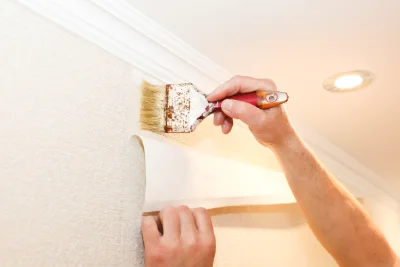 Pose de papier peint à Mazeyrolles — revêtements muraux et toiles de verre